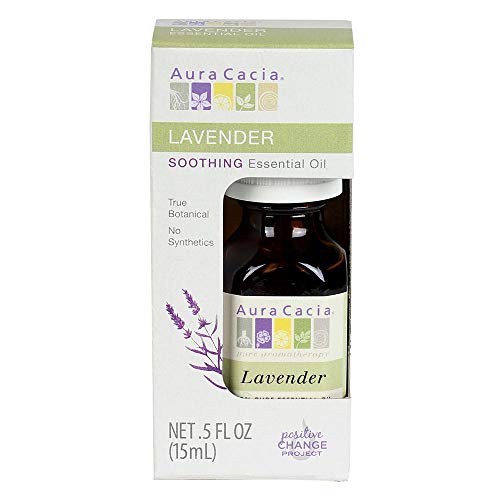 Aura Cacia Lavender Essential Oil - Calming Aroma, Therapeutic Grade, Ethically Sourced - 0.5 fl. oz