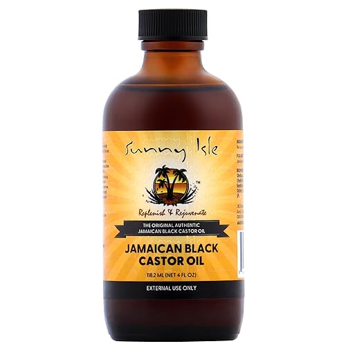 Sunny Isle Jamaican Black Castor Oil - Boosts Hair Growth, Nourishes Scalp & Skin - 4oz