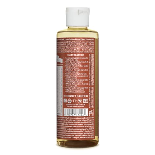 Dr. Bronner's Pure-Castile Liquid Soap - Organic & Fair Trade, Versatile Uses - Eucalyptus, 8oz