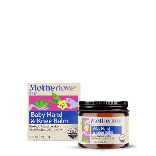 Motherlove Baby Hand & Knee Balm - Soothes Skin, Organic Ingredients - 1 oz Herbal Ointment