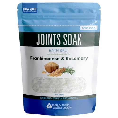 Joints Soak Bath Salt - Epsom & Essential Oils for Joint Relief, Vitamin C - 32oz BPA-Free Pouch