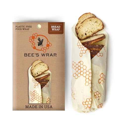 Bee's Wrap Beeswax Food Wraps - Keep Food Fresh, Organic Cotton, XL Bread Wrap - 17" x 23"