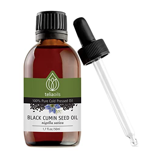 Teliaoils Black Seed Cumin Oil - Nourishes Skin, Hair & Nails, Rich in Omega-3 & Antioxidants - 30ml