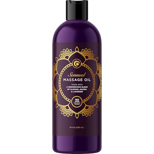 Maple Holistics Aromatherapy Massage Oil - Nourishing Sweet Almond & Lavender, 8 Fl Oz