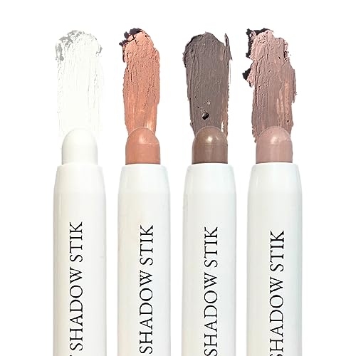 Honeybee Gardens Eyeshadow Stik Bundle - Velvety, Smudge-Proof, Vegan - 4 Mattes