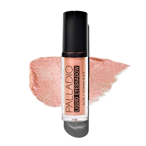 Palladio Liquid Eyeshadow - Long-Lasting Coverage, Vegan & Botanical Infused - Pink Pearl