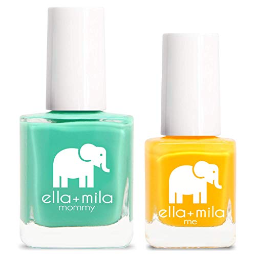 ella+mila Nail Polish Set - 7-Free, Vegan, PETA Certified, I Mint It & Wheels on the Bus