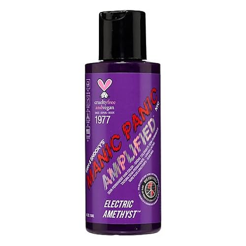 MANIC PANIC Electric Amethyst Hair Dye - Long-Lasting, Vegan Formula, PPD & Ammonia Free - 4oz