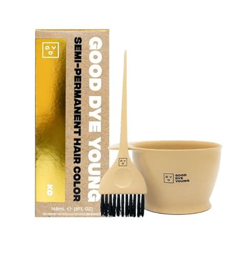 Good Dye Young Hair Dye Kit - Vibrant Gold Color, Conditioning Formula, Vegan - 4oz