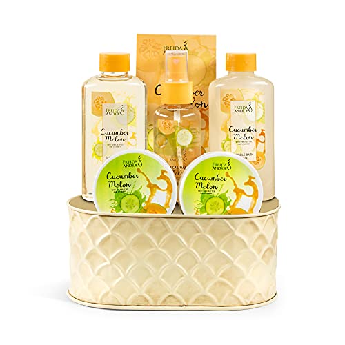 Cucumber Melon Bath & Body Spa Gift Set - Ultimate Relaxation for Women - 7-Piece Collection