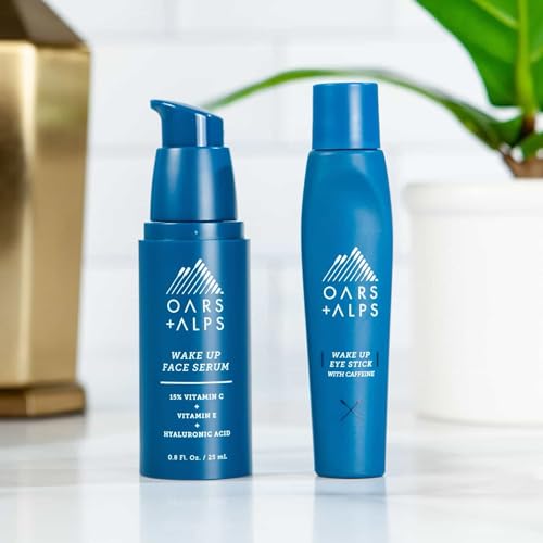 Oars + Alps Wake Up Eye Roller - Reduces Puffiness, Caffeine & Aloe Vera Infused - 0.5 Oz