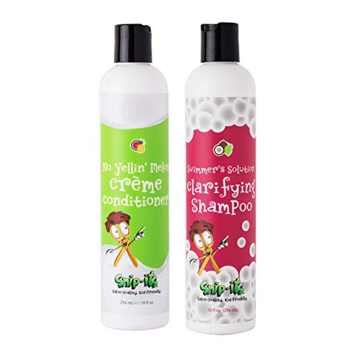 Snip-its Kids Shampoo & Conditioner - Chlorine Removal, Tear-Free, All Natural - 12oz