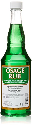 Clubman Jeris Osage Rub After Shave Lotion - Refreshing Menthol for Face & Scalp - 14 fl oz