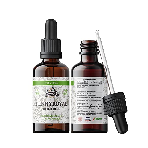 Florida Herbs Organic Pennyroyal Tincture - Hormone-Free, Non-GMO, 2oz Extract