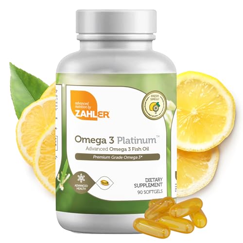 Zahler Omega-3 Fish Oil - Supports Brain & Heart Health, Non-GMO, Kosher - 90 Softgels