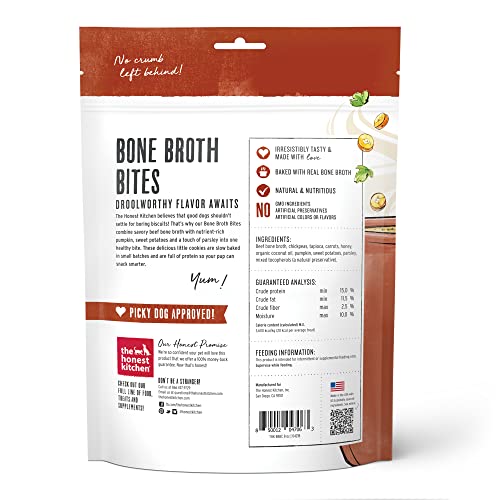 The Honest Kitchen Dog Treat - High Protein Bone Broth & Sweet Potato Bites, 8oz