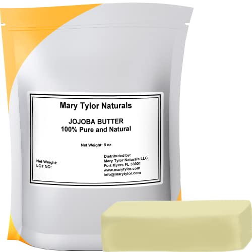 Mary Tylor Naturals Jojoba Butter - Pure, Unrefined Moisturizer with Natural Vitamins - 8 oz