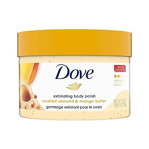 Dove Body Scrub - Exfoliates & Nourishes with Almond and Mango Butter - 10.5 oz