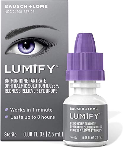 LUMIFY Redness Reliever Eye Drops - Targets Redness, FDA Approved, Lasts 8 Hours - 0.08oz