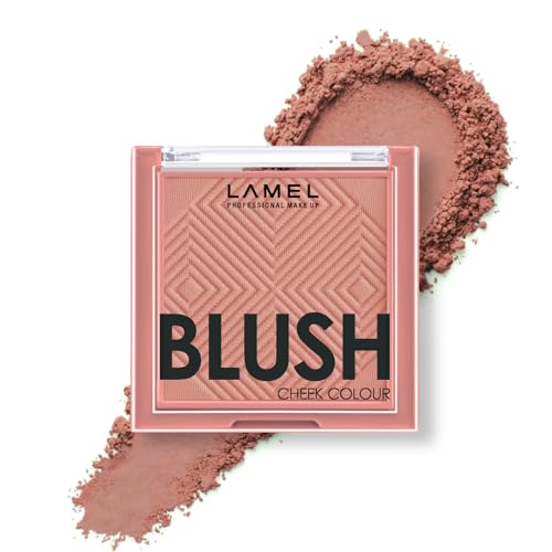 Lamel Coral Blush Mini - Hypoallergenic, Long-Lasting Color, Travel-Friendly - 4 Shades, 3.8g