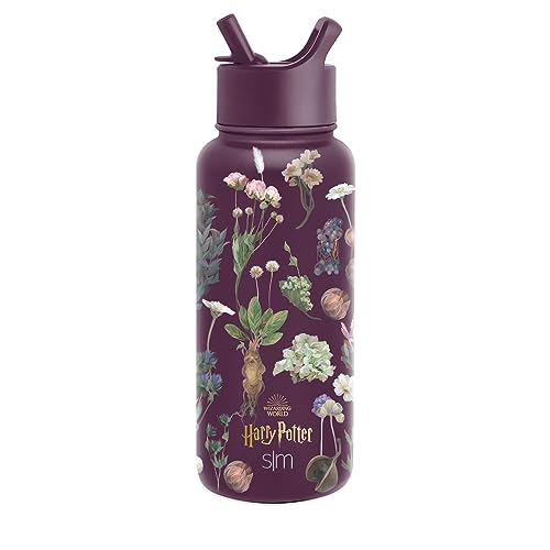 Simple Modern Harry Potter Water Bottle - Insulated, Leakproof, BPA-Free Straw - 32oz