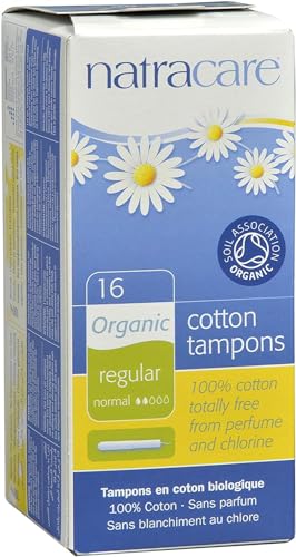 Natracare Tampons Regular with Applicator - Chlorine-Free, Biodegradable, 100% Cotton - 2 Pack