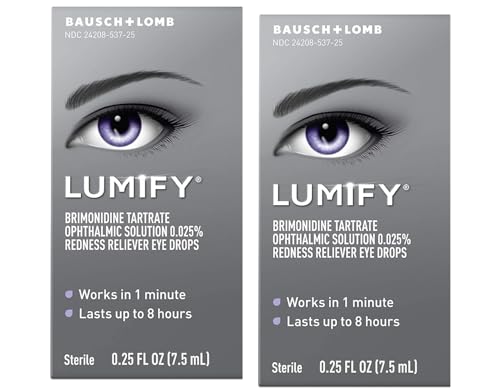 Lumify Eye Drops - Fast Redness Relief, Refreshing Formula - 7.5 mL (Pack of 2)