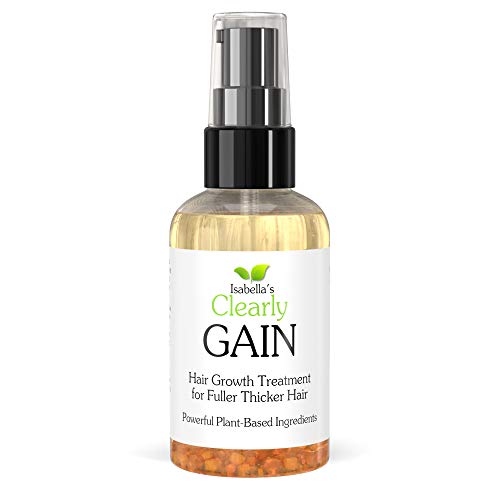 Clearly GAIN Hair Growth Oil - Nourishes Scalp, Fortifies Hair, Natural Herbal Serum - 4oz