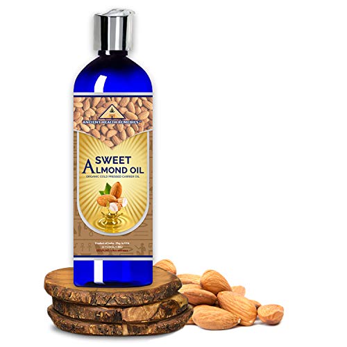 Ancient Health Remedies Sweet Almond Oil - Nourishing for Skin & Hair, Non-GMO, 16oz