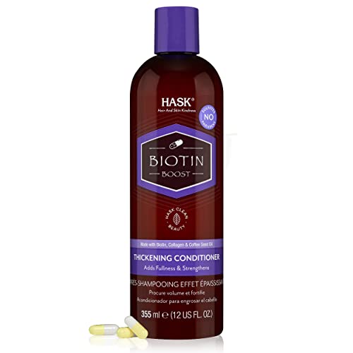 HASK Biotin Boost Conditioner - Thickening, Sulfate-Free, Paraben-Free - 12 Fl Oz