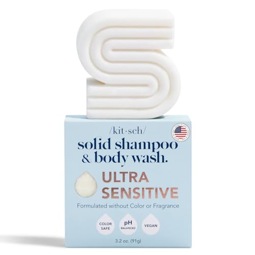 Kitsch 2-in-1 Shampoo & Body Wash Bar - Nourishing, Safe for Sensitive Skin & Scalp - 3.2oz