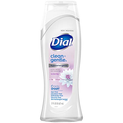 Dial Clean + Gentle Body Wash - Hydrating, Vegan, Waterlily Fragrance - 21 Fl Oz, Recyclable Bottle