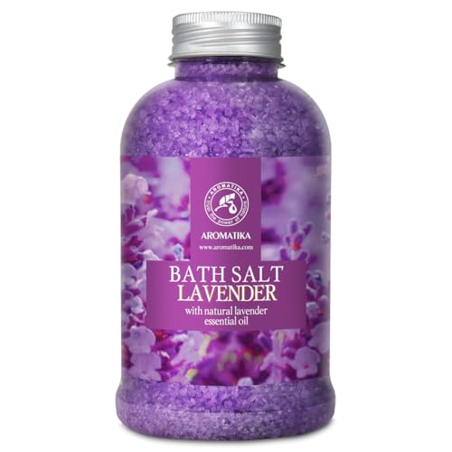 Lavender Bath Salt - Relaxation & Aromatherapy Benefits, Natural Essential Oil - 21.16oz