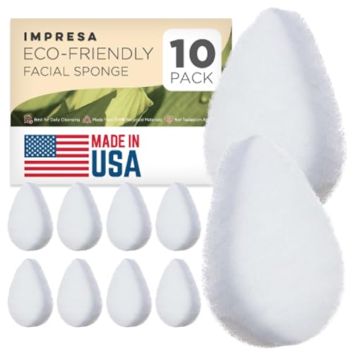 Facial Cleansing Sponge Set - Deep Cleansing, Recycled Materials, Cruelty-Free - 10 Pack