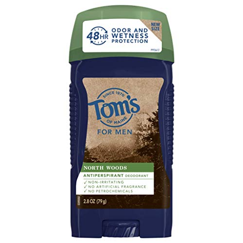 Tom's of Maine Deodorant for Men - 48-Hour Odor & Wetness Protection, North Woods - 2.8 oz