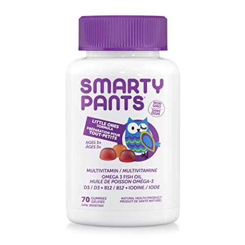 SmartyPants Toddler Multivitamin Gummies - DHA, Non-GMO, Gluten-Free - 70 Count