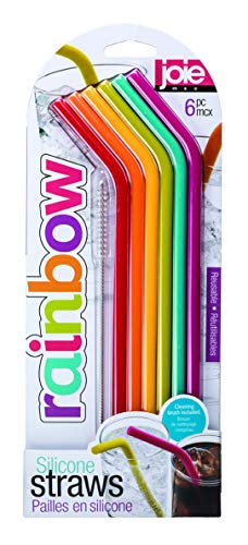 MSC International Silicone Straws - Soft, Durable, BPA-Free, Easy to Clean - Set of 6