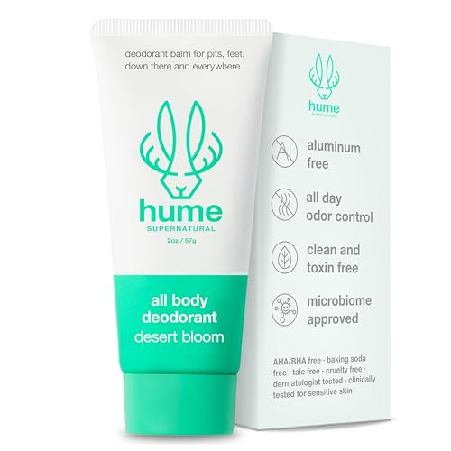 Hume Whole Body Deodorant Balm - Aluminum Free, Gentle on Skin, Anti-Chafing - Desert Bloom