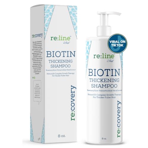 Biotin Hair Regrowth Shampoo - Thicker, Stronger Hair with Rosemary & Aloe Vera - 16oz