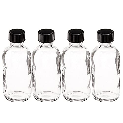 Onisavings Glass Bottles 1oz 4 Pack - Leakproof, BPA-Free, Ideal for Oils & Liquids - Reusable