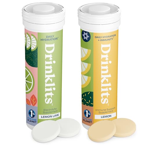 Drinklits Immune Defense Supplement - Boosts Immunity & Hydration, Gluten-Free - 20 Servings