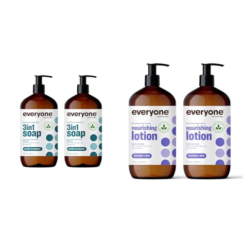 Everyone 3-in-1 Shampoo, Conditioner & Body Wash - Nourishing, Vegan, EWG Verified - 32oz