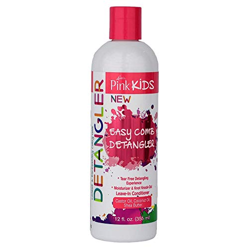 Luster's Pink Kids Hair Detangler - Tear-Free Moisturizer with Castor & Coconut Oils - 12oz