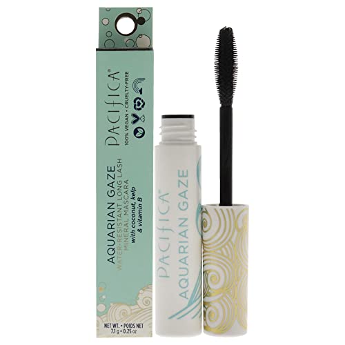 Pacifica Aquarian Gaze Mascara - Lengthening, Waterproof, Deep Color - Abyss Shade