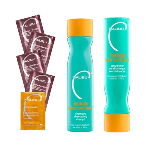 Malibu C Hydrate Shampoo - Preserves Color Vibrancy, Moisturizing Formula - 12oz