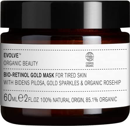 Evolve Organic Beauty Face Mask - Nourishing Bio-Retinol for Aging Skin, Vegan - 2 oz