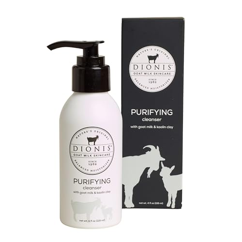 Dionis Goat Milk Purifying Cleanser - Detoxifies Oily Skin, Nourishes with Goat Milk - 4 fl oz