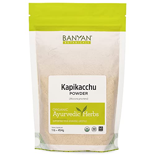 Banyan Botanicals Kapikacchu Powder - Natural L-Dopa Source for Vitality & Wellness - 1 lb