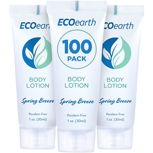 EcoEarth Body Lotion - Invigorating Spring Breeze, Cruelty-Free, Paraben-Free - 1 fl oz, 100 PK