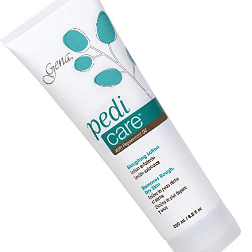 Gena Pedi Care Foot Lotion - Exfoliates, Hydrates & Softens - Peppermint Oil, 8.5oz